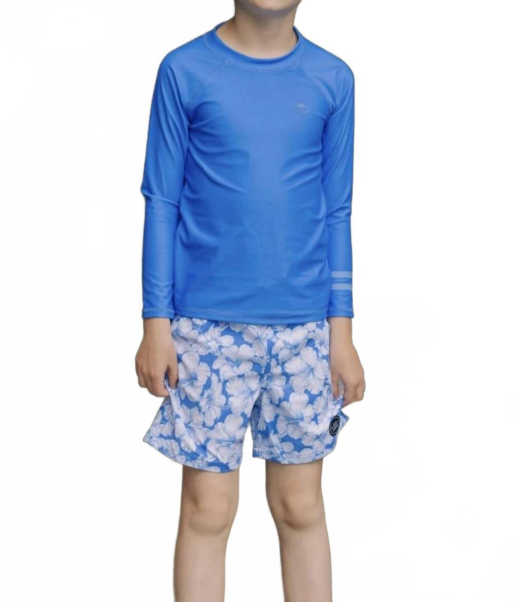 NEW FEATHER 4 ARROW long sleeve rashguard in marina blue